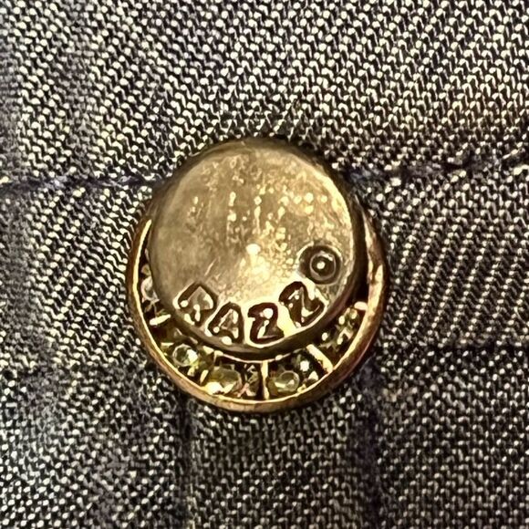 Authentic Razzo Brazillian 100% Modal Bezazzled snap front Dress Sz 38 US 8 - Picture 8 of 10